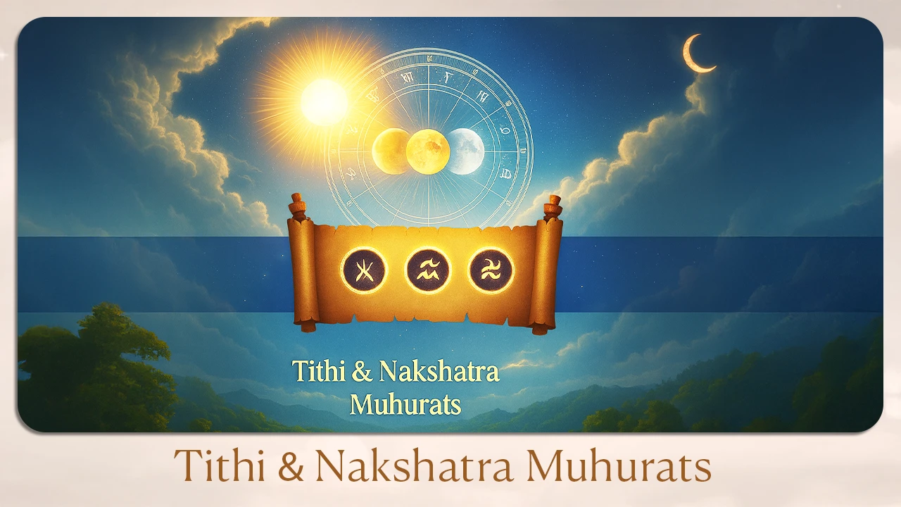 Tithi & Nakshatra Muhurats